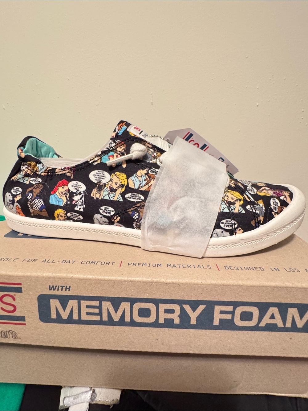BOBS from Skechers Memory Foam Shoe Box - Brown Cardboard NWT - Picture 5 of 8